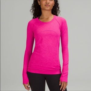 Lululemon Swiftly Tech Long Sleeve 2.0 Pow Pink Size 2